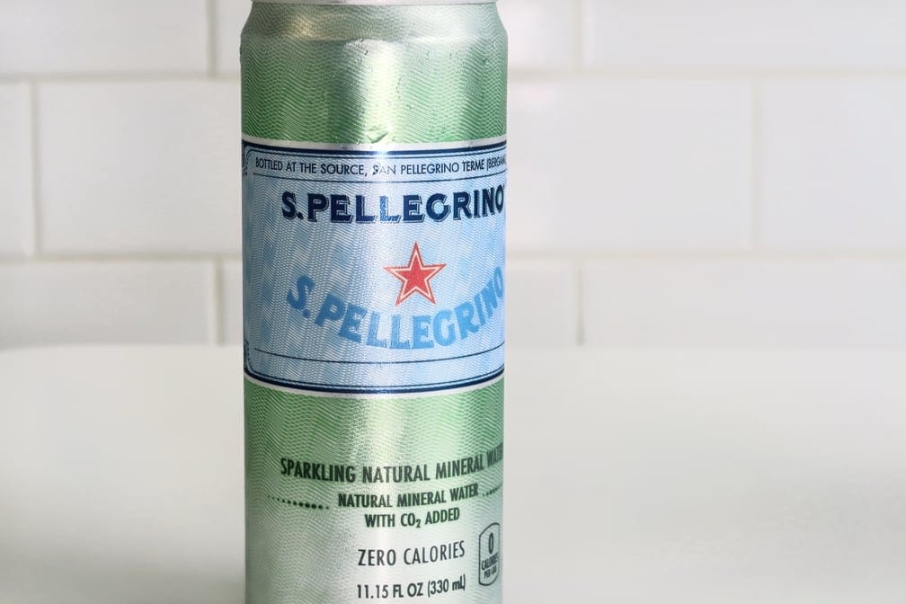 San Pellegrino Mineral Water.